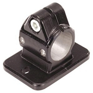 KIPP BUISVERBINDER MET FLENS ALUMINIUM ZWART K0498.40