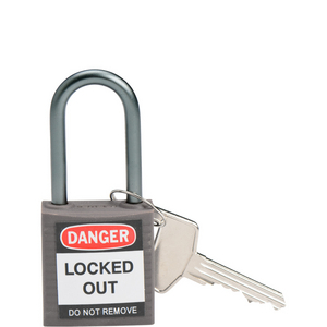 LUCCHETTO DI SICUREZZA COMPATTI CON ARCO DA 38 MM â CHIAVI DIVERSE 814133 814133