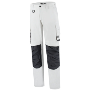 TRICORP BROEK CORD. 2-WS REDEFINED UNI 506105 WIT MT 55