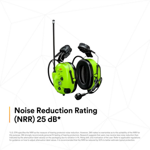 MT73H7P3E4D10EU 3M PELTOR WS LiteCom PRO III GB Headset, 32 dB, 446-MHz-PMR
