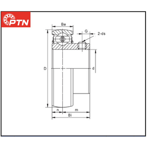 CUSCINETTO RAD.RIGIDO A SFERE ESTERNO SFERICO PTN A TENUTA STAGNA * SB.204