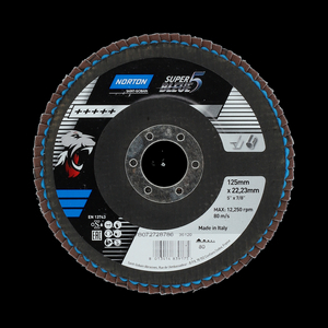DISQUE A LAMELLES PLAT NORTON SB5-125X22 GR.80