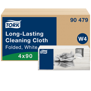 TORK REINIGINGSDOEK GEVOUWEN LONG LASTING W4 90479 (PK=90ST)