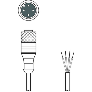 LEUZE KABEL KD U-M12-4A-V1-100