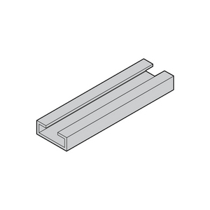 BINARIO SERIE STANDARD/DOPPIA BB-28X11-2MT-M3 - ZINCATO BIANCO BB-28X11-2MT-M3