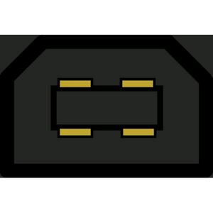 CABLE USB 2.0 TYPE A-B M/M 5M NOIR CONNECTEUR MALE/MALE