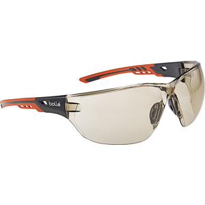 CSP PC LENS - PLATINUM HARD COAT & ANTI-FOG COATING - BI-MATERIAL PC + TPR ORANGE/BLACK TEMPLES NESSPCSP