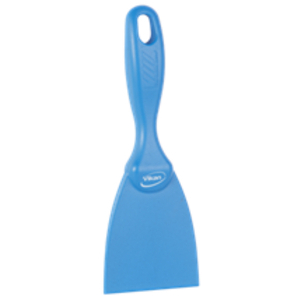 VIKAN HANDSCHRAPER DETECTEERBAAR BLAUW RECHT 75MM 40623