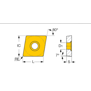 5509500-INSERTI CCMT 09T304-SM IC830