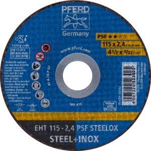 PFERD Cut off wheel EHT 115 2,4 A 46 P PSF INOX/22,23