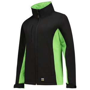 TRICORP SOFTSHELL DAME 402008 ZWART/LIME MT S