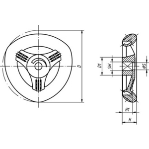 K0275.05005 NOVO.GRIP Deltarad Gr.1 D=50, VK 5