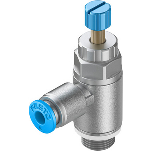 GRLA-1/8-QS-4-RS-D One-way flow control valve