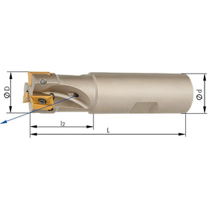9229990455 Schaftfräser 90G. m. IK. D 20mm Z 3 f.AP