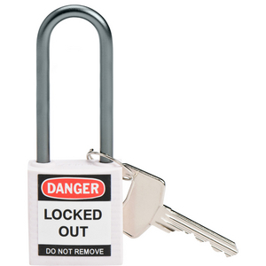 LUCCHETTO DI SICUREZZA COMPATTI CON ARCO DA 50 MM â CHIAVI DIVERSE 814142 814142