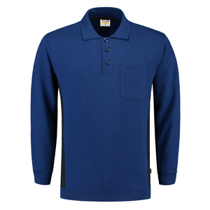 TRICORP POLOSWEATER BORSTZAK 302001 ROYAL BLAUW/MAR MT S