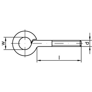 M 8X100 ART 88136 TYP 48 GAL ZN Ringschraube