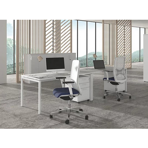 BUREAU NET-U 180X80X74 PLAT.BLC+ TOP ACCESS/PIETEMENT BLANC