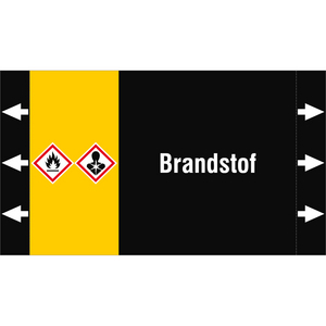 BRADY LEIDINGMERKER 220X125 BRANDSTOF