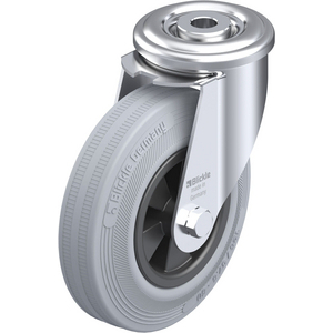 LER-VPP 125G-SG Lenkrolle spurlos grau