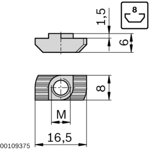 ECROU R8 M5 UNIT