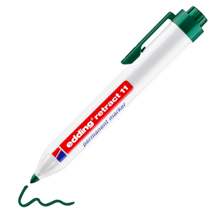 EDDING PERMANENT MARKER RONDE PUNT 11 RETRACT GROEN 004