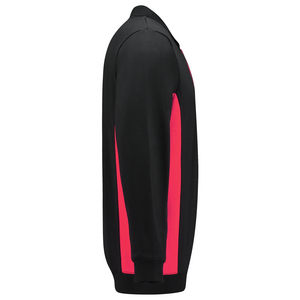 TRICORP POLOSWEATER 302003 ZWART/ROOD MT 4XL