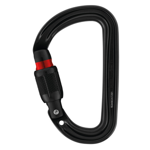 PETZL SM'D SCREW LOCK CARABINER ZWART - M39A SLN
