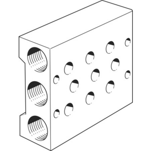 PRS-1/8-3-B Manifold block