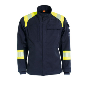 TRANEMO SOFTSHELL JAS FR HI-VIS 603295 GEEL/MARINE MT XXL