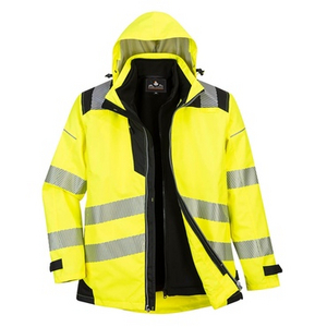PORTWEST JACK 3-IN-1 PW3 PW365 HI-VIS GEEL/ZWART MT XL