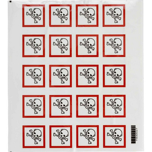 BRADY GHS ACUUT VERGIFTIGINGSGEVAAR 811720 (PK A 20 ST)
