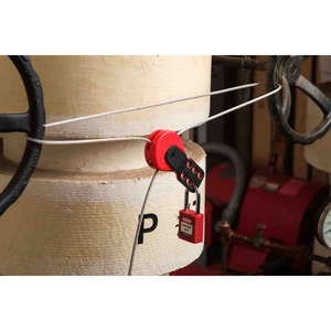 DISPOSITIVO DI LOCKOUT UNIVERSALE A CAVO SAFELEX â CAVO IN ACCIAIO SCHERMATO DA 5 M 145551 SAFE FLEX L/OW/15FT SHEATHED STEEL CABLE