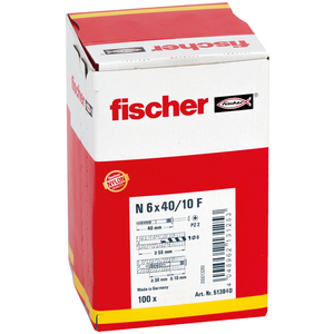 CHEVILLE CLOU NF 6X40/10 UE=100(BOITE) / PRIX DU CENT