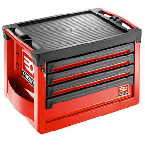 COFFRE 4 TIROIRS ROUGE ROLLM3