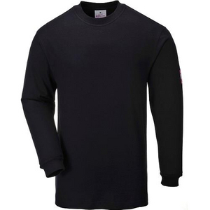 T-SHIRT MANICHE LUNGHE IGNIFUGA E ANTISTATICA BLACK FR11BKR # L
