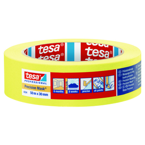 RUBAN ADH.MASQUAGE DE PRECISION 50X30MM JAUNE