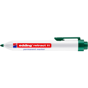 EDDING PERMANENT MARKER RONDE PUNT 11 RETRACT GROEN 004