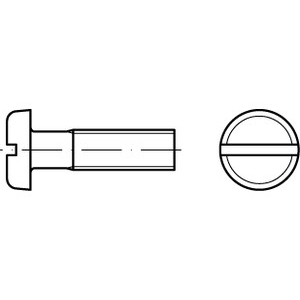 DIN85 M3X20 4.8 ZN Flachkopfschraube mit Schlitz
