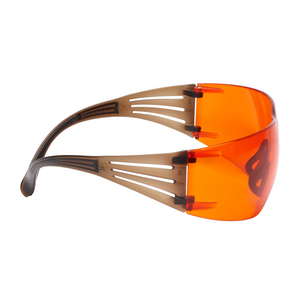 SF406SGAF-BLA SECUREFIT 400 OCCHIALE LENTE IN PC ARANCIO, SCOTCHGARD, MONTATURA MARRONE/NERO, SF406S 7100148075