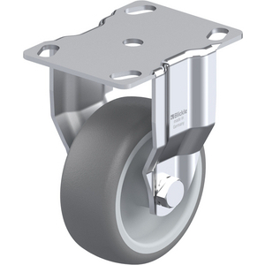 ROULETTE FIXE 90KG D. 80MM AC BAND.CAOUT 32MM MOY LISSE