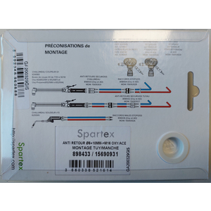 ANTI RETOUR M16-D.6+10MM OXY/ACE PACK DUO, MONTAGE TORCH/TUYAU