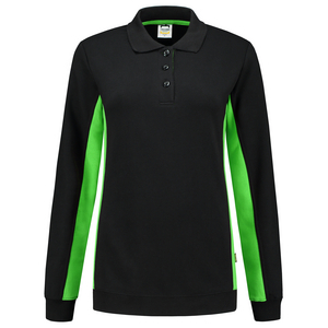 TRICORP POLOSWEATER DAME 302002 ZWART/LIME MT 5XL