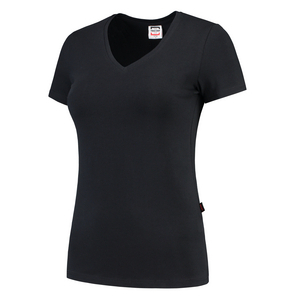 TRICORP T-SHIRT DAME V HALS FIT 101008 MARINE MT L