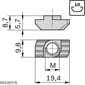 ECROU R10N M4 UNIT