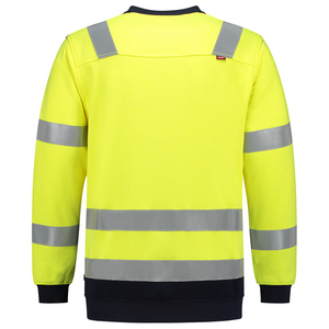 TRICORP SWEATER MULTINORM 303002 FLUO GEEL/INKT BL MT 4XL