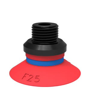 VENTOSA F25 SILICONE, G1/8 MASCHIO/M5 FEMMINA PA 0110335