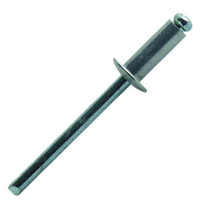 RIVET ALU TETE PLATE 4X10 SBOX - TIGE ACIER