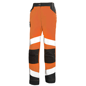 PANTALON FEMME FLUOTECH T1 OR FLUO/GRIS CHARCOAL