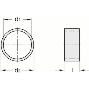 GN.70222-BUSSOLA DISTANZIALE ACCIAIO INOX GN 609.5-10-12-4
